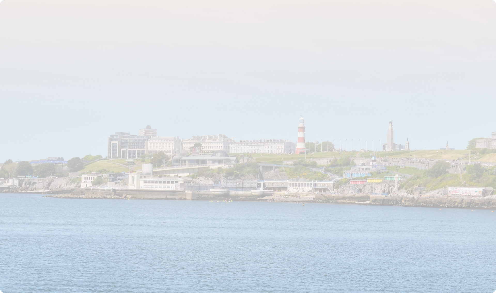 Coastal harbour background