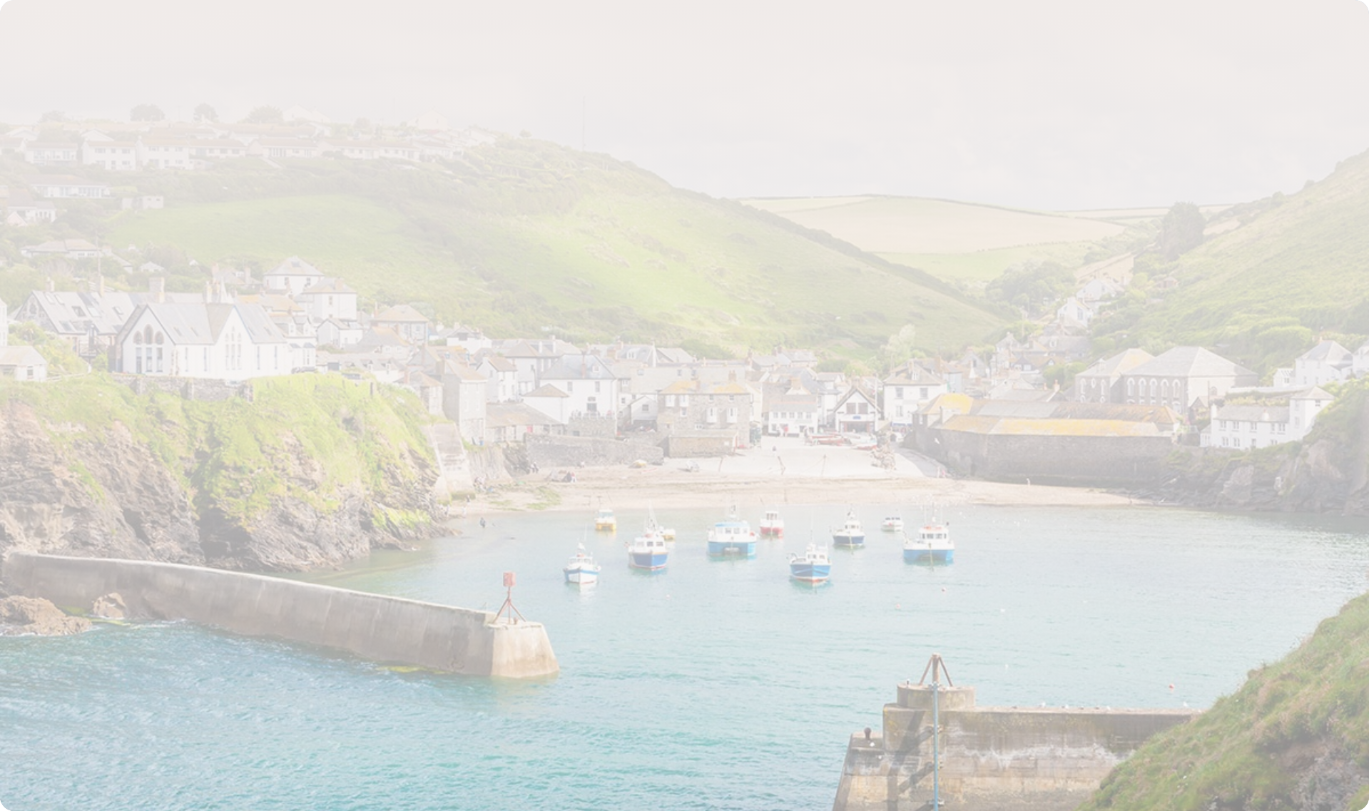 Coastal harbour background