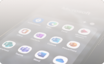 Person holding a mobile phone